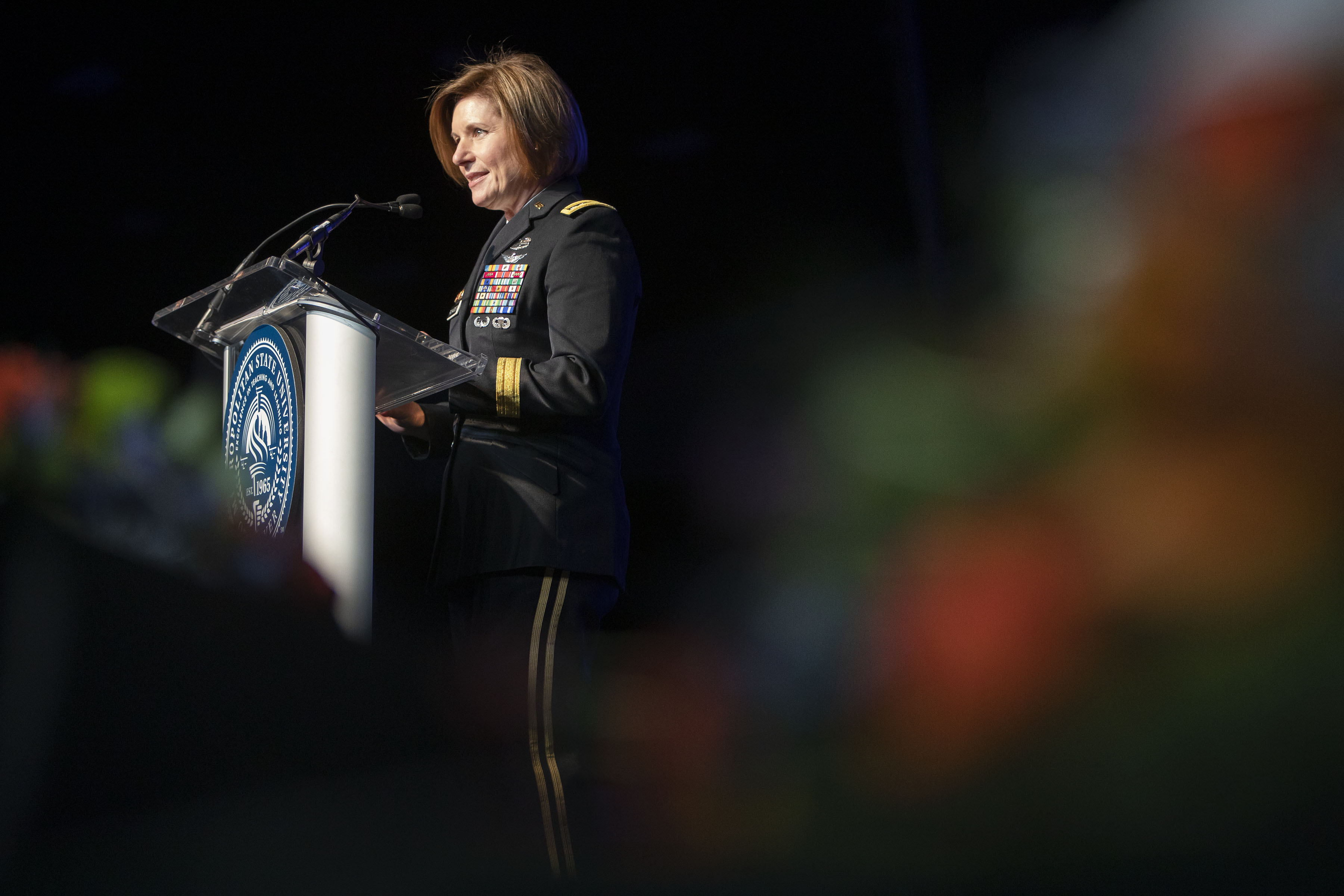 U.S. Army four-star general Laura Richardson speaks at a Metropolitan State University of Denver graduation commencement ceremony at the Colorado Convention Center on Friday, Dec. 17, 2021, in Denver, Colo. (TimHursttim.hurst@gazette.comhttps://secure.gravatar.com/avatar/aca82bd62b4ee425c598527cd6faa1b1?d=mm&r=g)