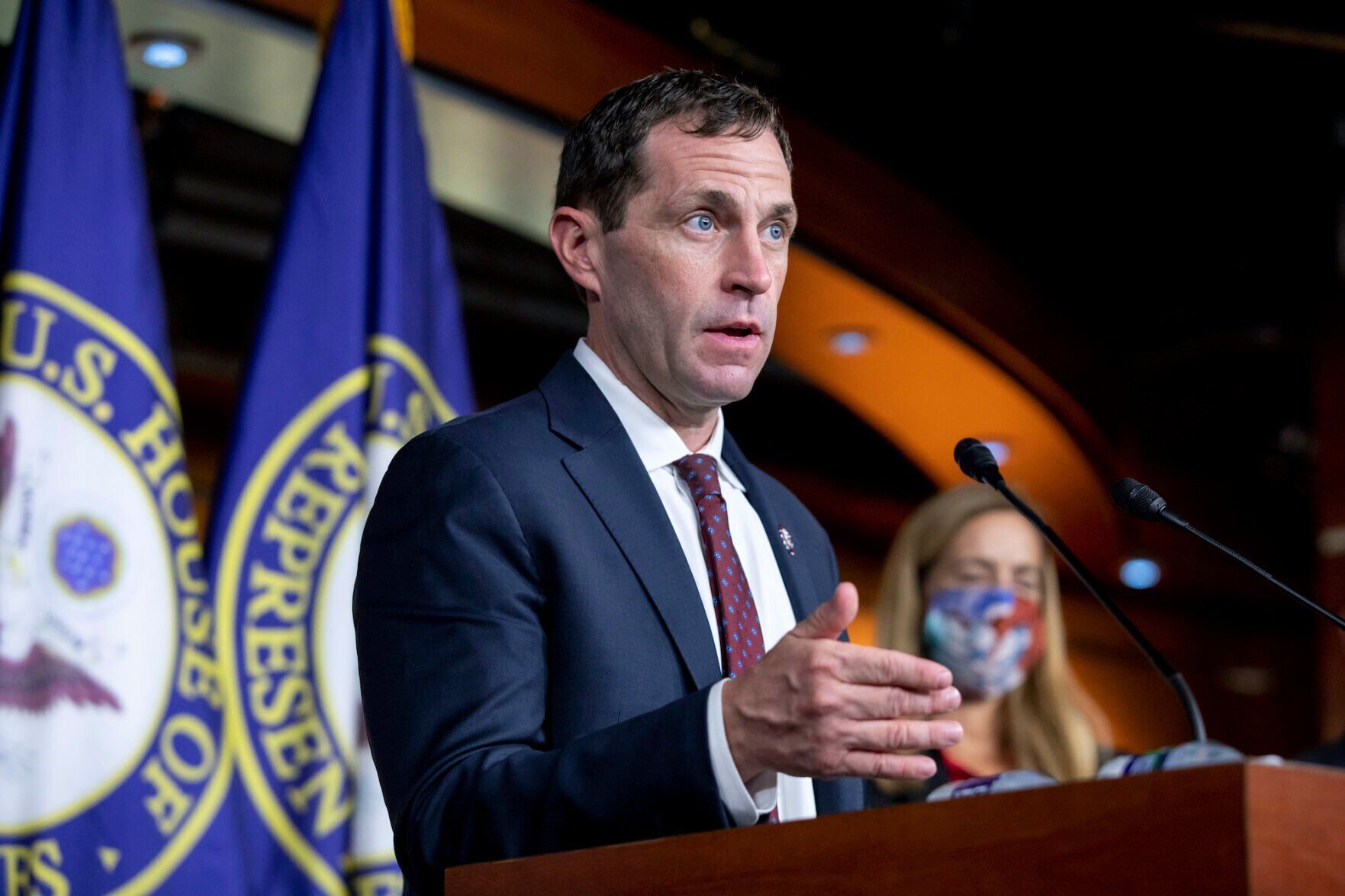 U.S. Rep. Jason Crow, a Democrat and military veteran representing Colorado’s Sixth Congressional District, helped defend and bolster small businesses. (the associated press)