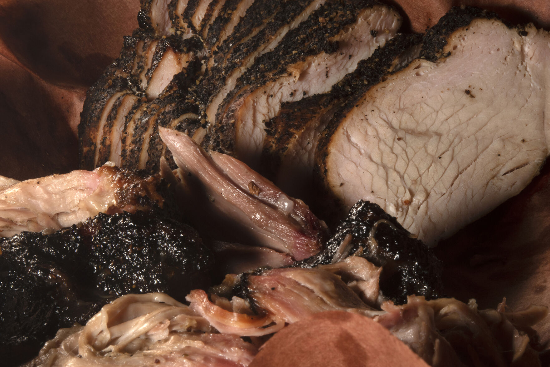 Pulled pork with sliced turkey at AJ’s Pit Bar-B-Q in Denver. (Jeff Kearney, Special to the gazette)