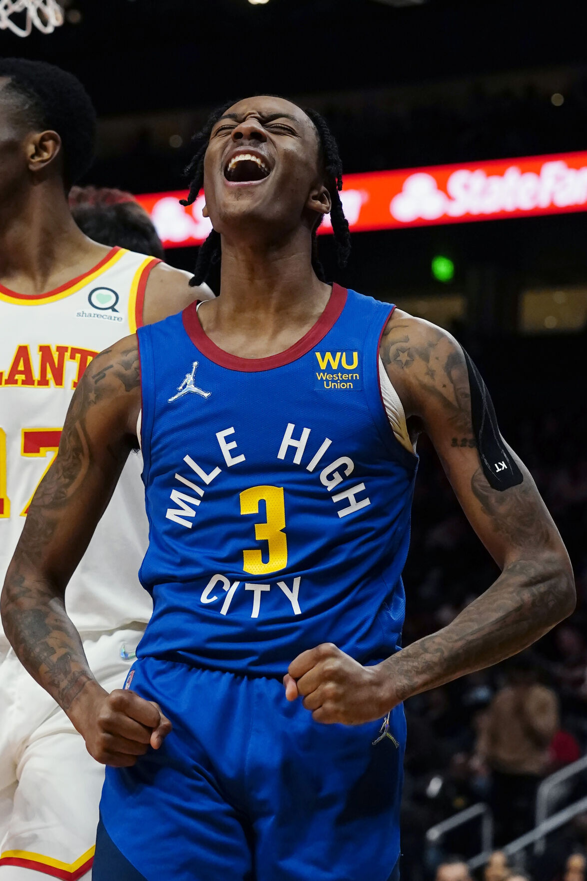 Bones Hyland, Austin Rivers star in their roles, help Denver Nuggets start road trip with win over Atlanta Hawks