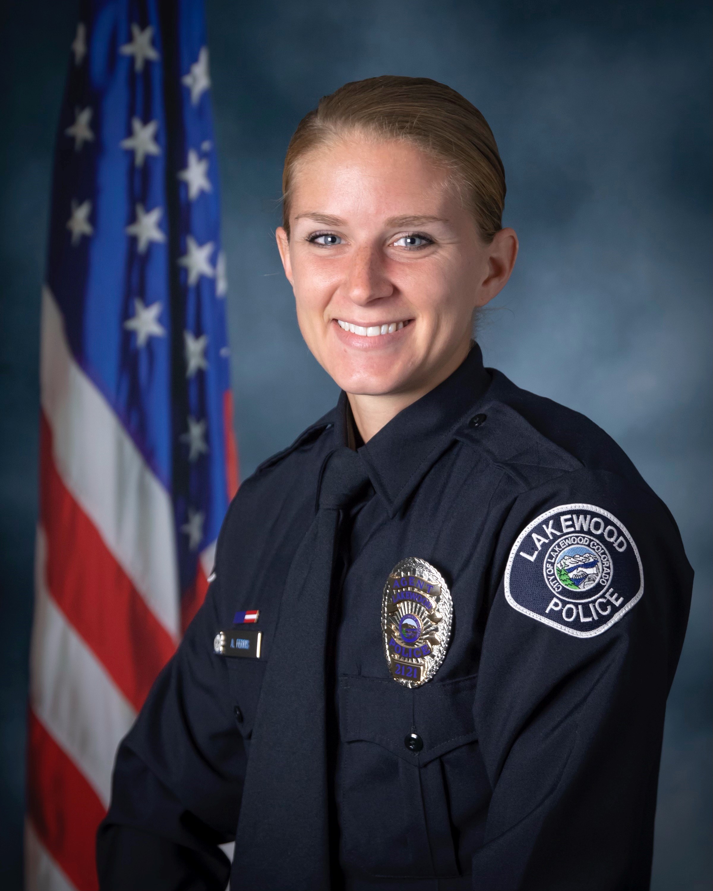 Lakewood Police Department Agent Ashley Ferris was shot while stopping a gunman from a shooting rampage Monday that left five Denver and Lakewood residents dead, and two injured. (Courtesy of the Lakewood Police Department)