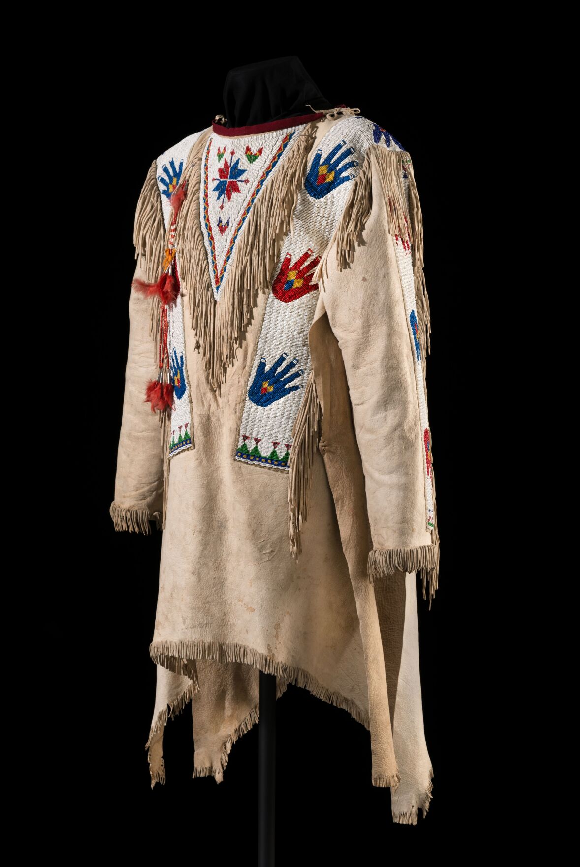 The Many Hands shirt worn by Chief Black Horn is kept in collections of the Denver Museum of Nature and Science. (Photo courtesy of Denver Museum of Nature and Science)