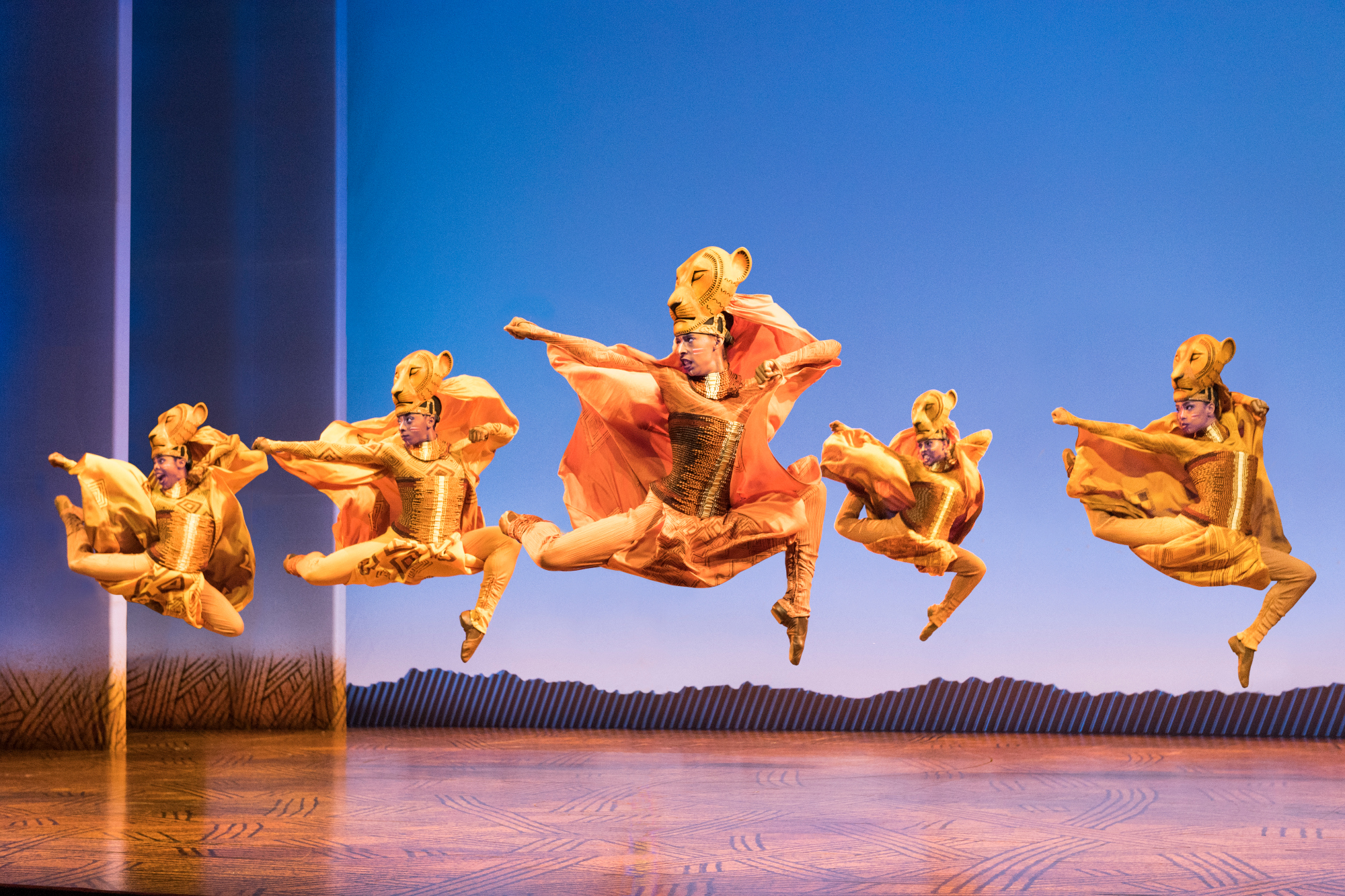 Lionesses dancein “The Lion King.” The popular production plays the Buell Theatre through Jan. 2. For ticket details, call 303-893-4100 or go to denvercenter.org. (Photo by Deen van Meer)
