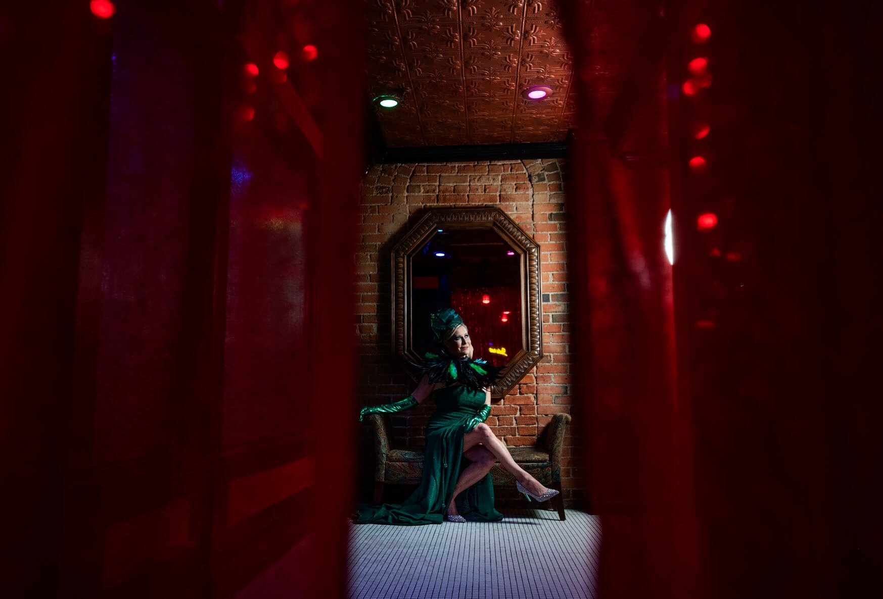 Bunny Bee is the owner of La Burla Bee, a new burlesque venue and cabaret-style restaurant in downtown Colorado Springs. She said she and her business partner and husband, Bee Radd, wanted to bring something new to downtown. (Chancey Bush, The Gazette)