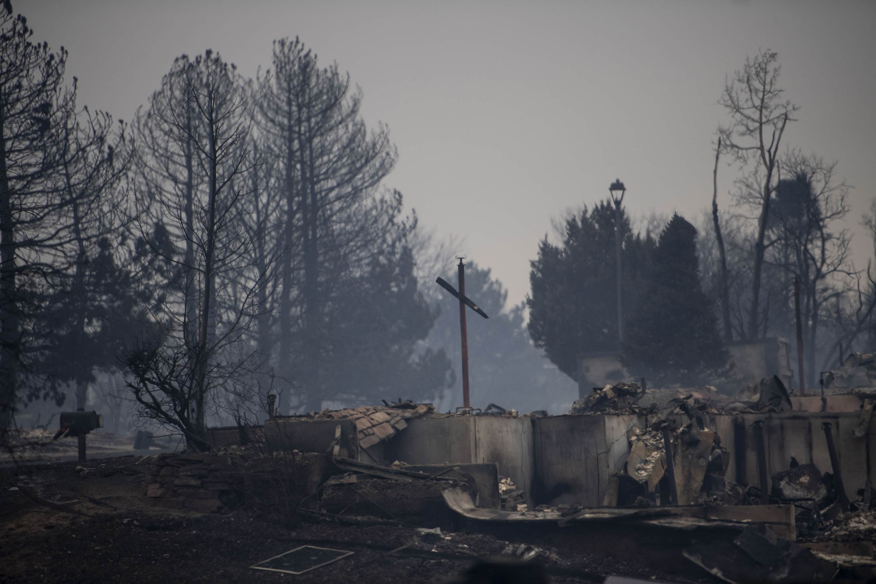 The aftermath of the Marshall fire in Louisville, Colo., on Friday, Dec. 31, 2021. The Marshall fire ripped through Boulder County fulled by high-winds on Thursday, destroying over 500 homes. The number of destroyed homes will likely increase as approximately 35,000 people were evacuated in Louisville and Superior.(Chancey Bush/ The Gazette) (Chancey Bush/ The Gazette)