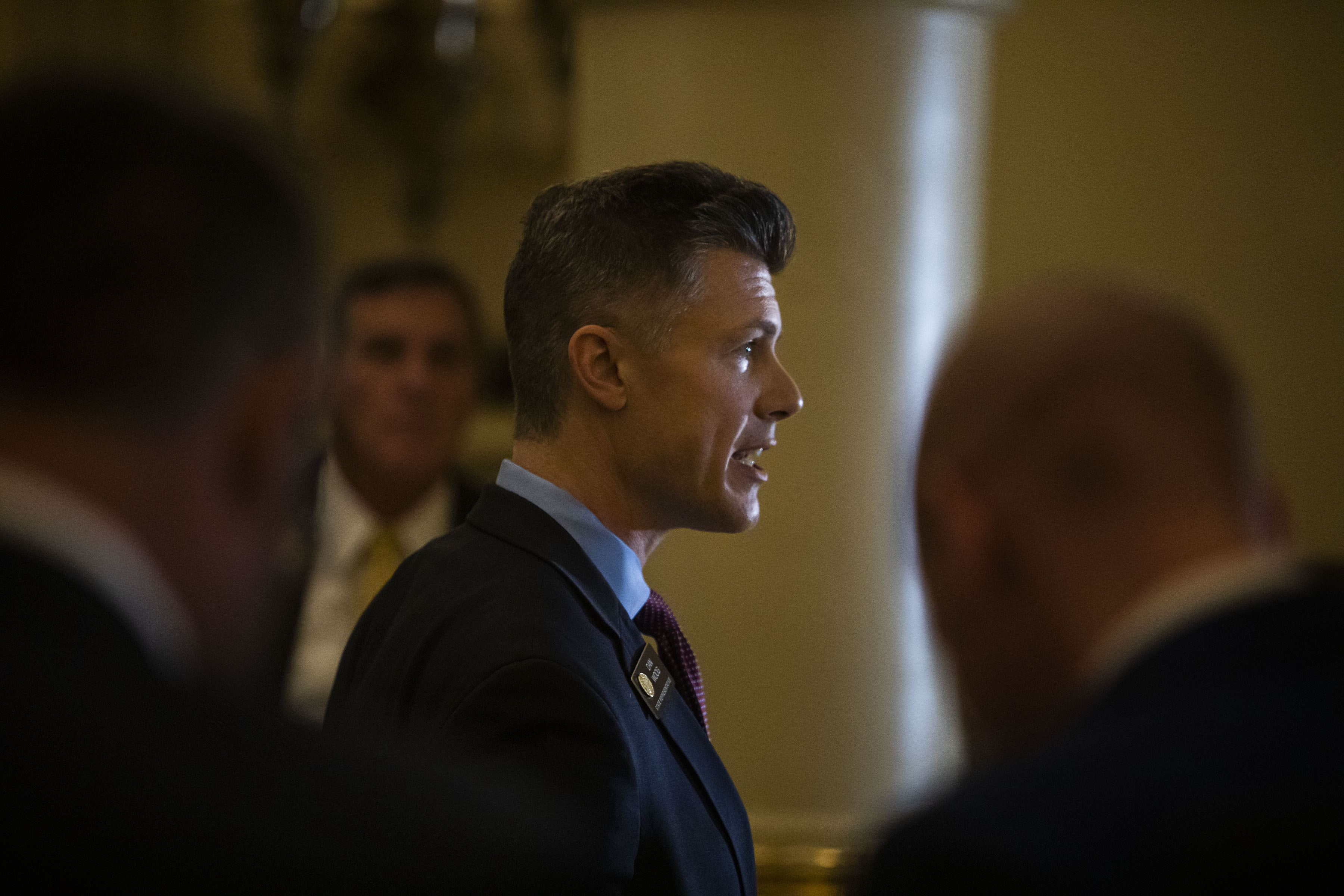 Rep Dan Woog speaks at a press conference during the first day of Colorado’s 2022 session at the Colorado State Capitol building on Wednesday, Jan. 12, 2022, in Denver, Colo. (Timothy Hurst/The Gazette) (Timothy Hurst)