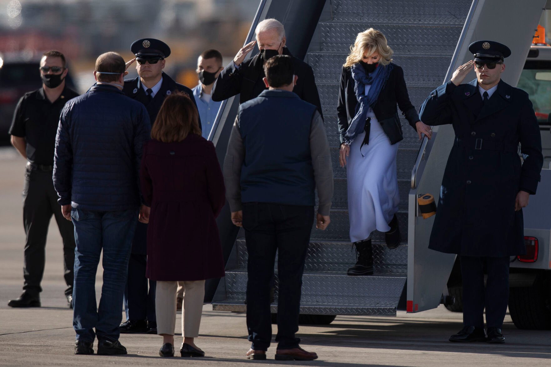 ‘We’re here with you’: President Biden, first lady tour areas ravaged by Marshall fire