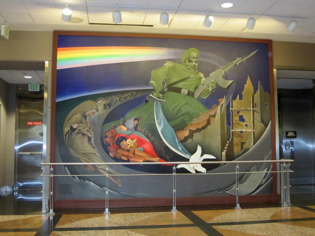 One mural that’s part of the “Children of the World Dream of Peace” set. Photo Credit: Eric Golub (Flickr).