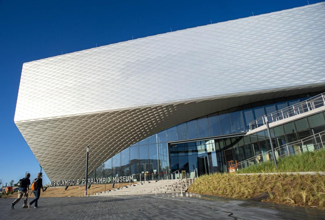 The U.S. Olympic & Paralympic Museum on downtown Colorado Springs’ southwest side opened July 30, 2020, at the height of the COVID-19 pandemic. (The Gazette file)