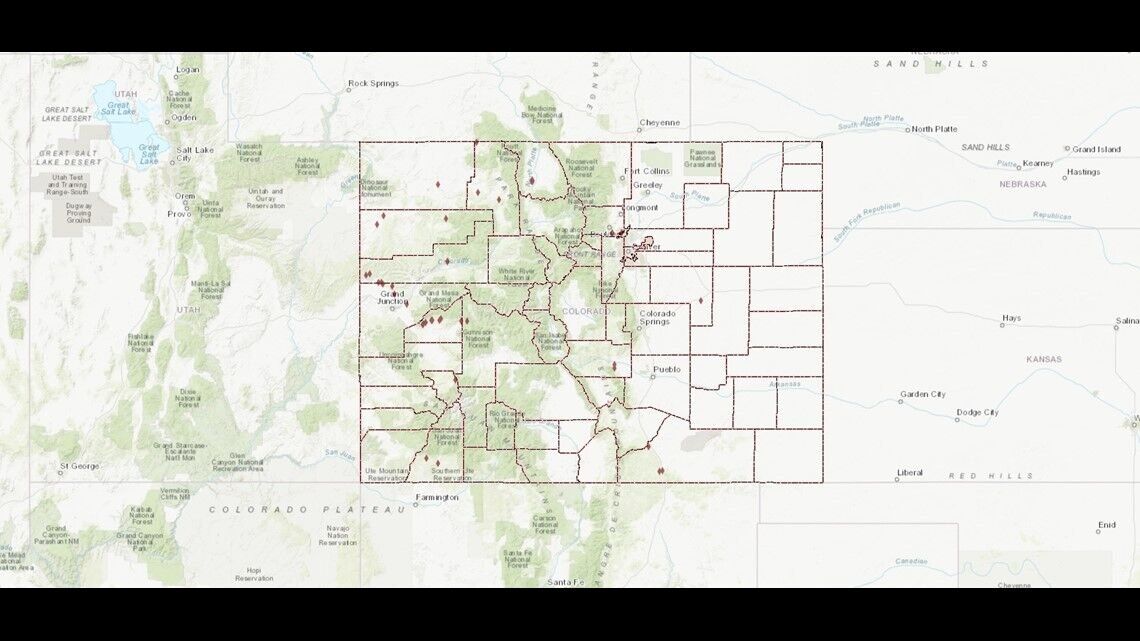 Map: Colorado coal mine fires