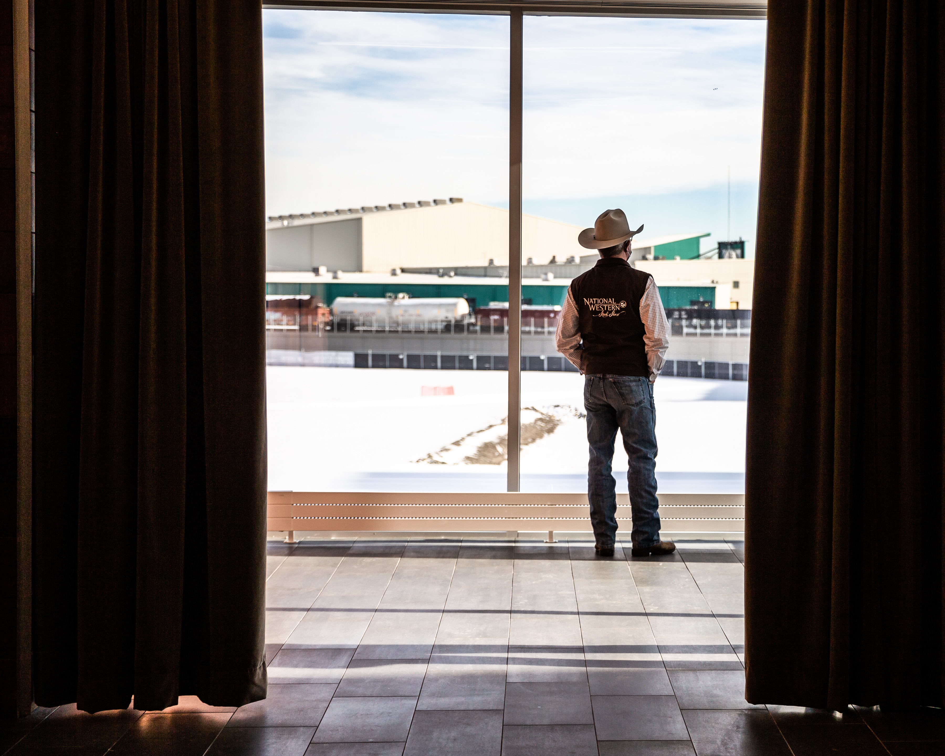 Visitors check out the new Vida Building on the Colorado State University Spur campus as it opens on Friday, Jan. 7, 2022, in Denver, Colo. The building houses a fee-assisted Dumb Friends League vet clinic and Temple Grandin Equine Center with glass walls so visitors can see all. (Liz Copan / special to The Denver Gazette) (Liz Copan)