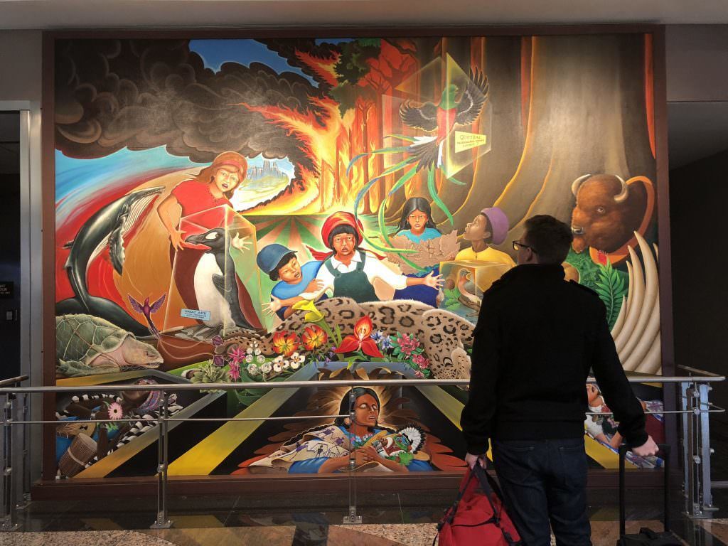 One mural that’s part of the “In Peace and Harmony with Nature” set. Photo Credit: Kimberly Saavedra.