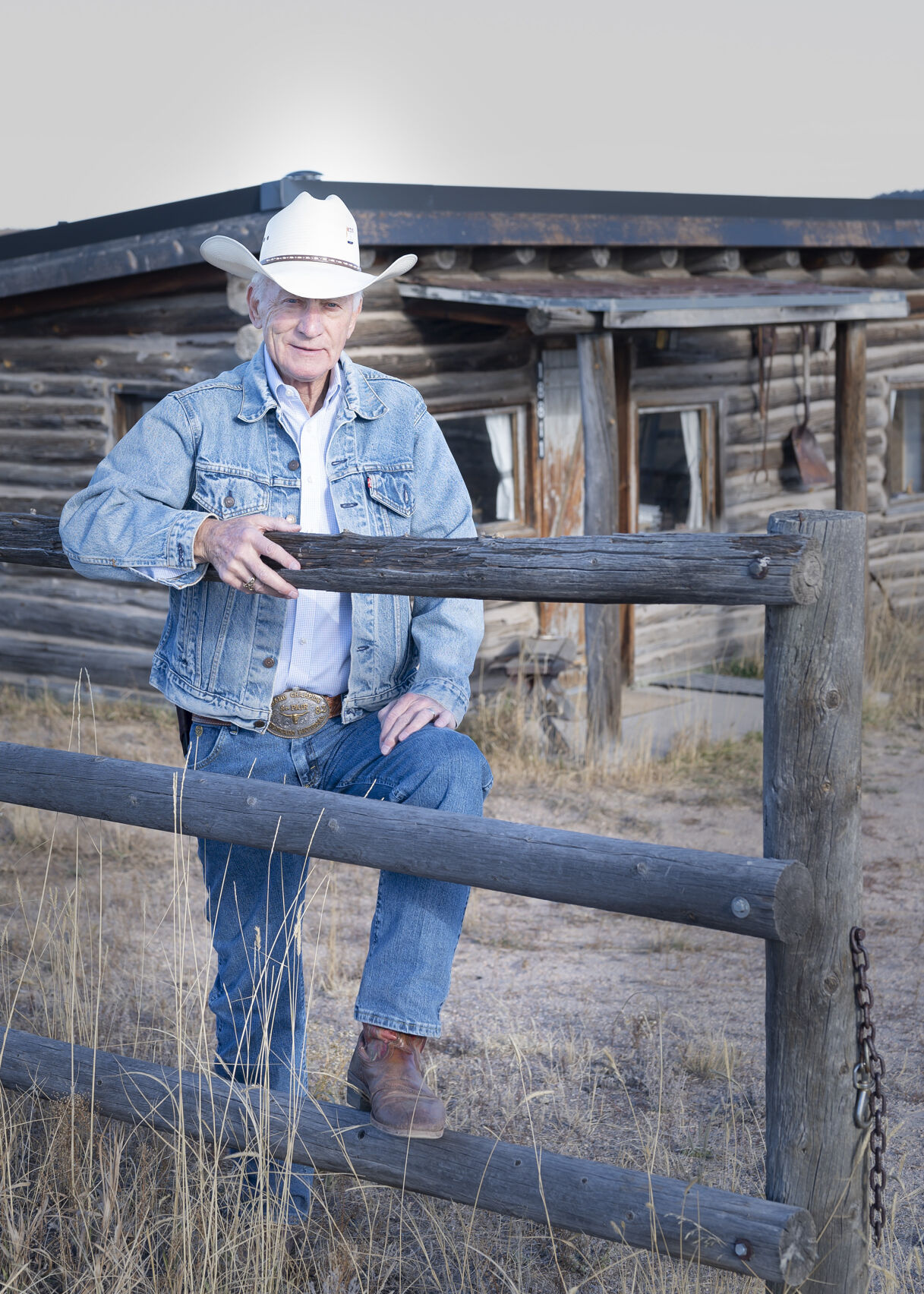 Stan Searle at his ranch east of Monument in November 2021. (Krista Bobo)