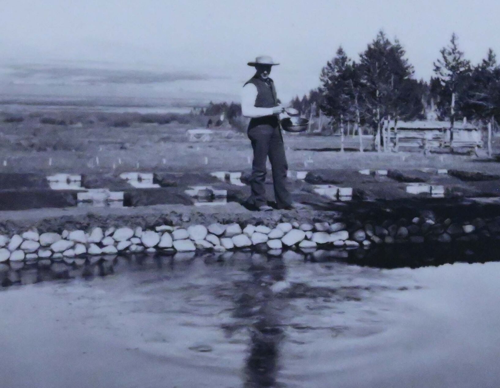 Fish food was made by the staff at the Leadville National Fish Hatchery from finely chopped beef and horse meat. (Jerilee Bennett)