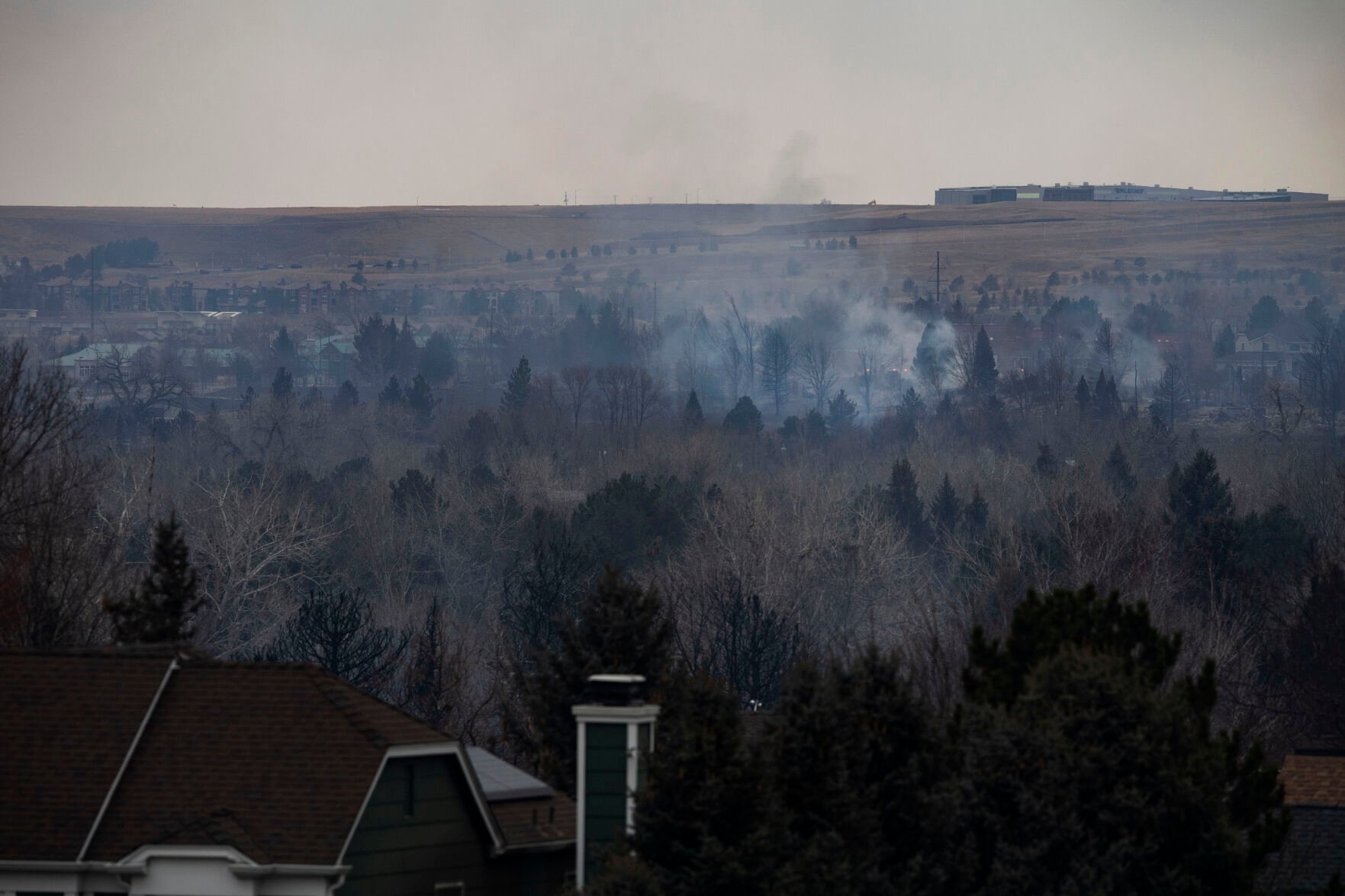 The aftermath of the Marshall fire in Louisville, Colo., on Friday, Dec. 31, 2021. The Marshall fire ripped through Boulder County fulled by high-winds on Thursday, destroying over 500 homes. The number of destroyed homes will likely increase as approximately 35,000 people were evacuated in Louisville and Superior.(Chancey Bush/ The Gazette) (Chancey Bush/ The Gazette)