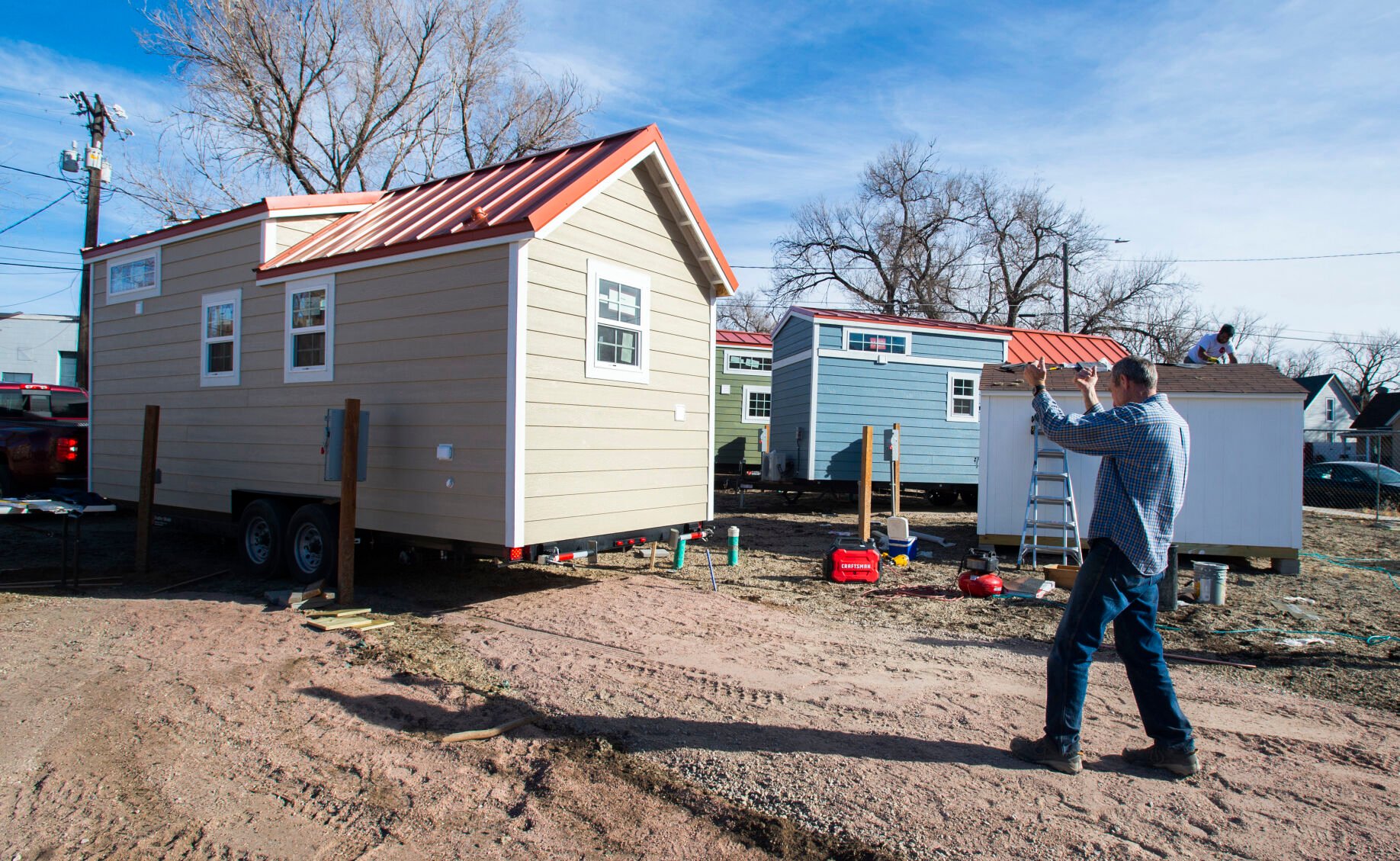 First residents of tiny homes for the homeless village in Colorado Springs to move in this month