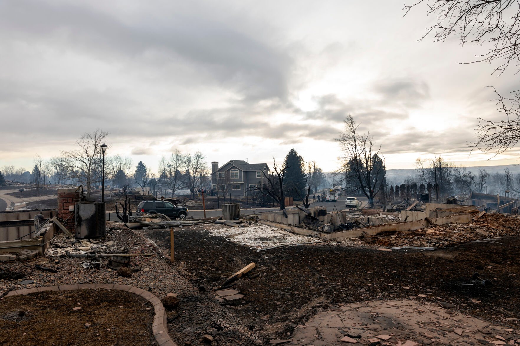 Aftermath in the neighborhood between Harper Lake and S Centennial Parkway in Louisville, CO following the Marshall Fire that spread rapidly into Louisville and Superior, CO on Dec 31, 2021. (Photo courtesy of Carl Payne) (Carl Glenn Payne)