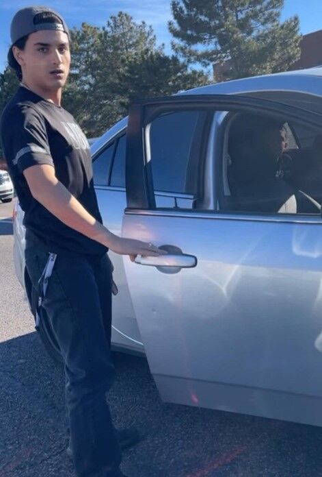 The Aurora Police Department is asking for the public's help to identify a man accused of assaulting, yelling racial slurs and damaging a woman's vehicle during an altercation last month. (Courtesy of the Aurora Police Department)