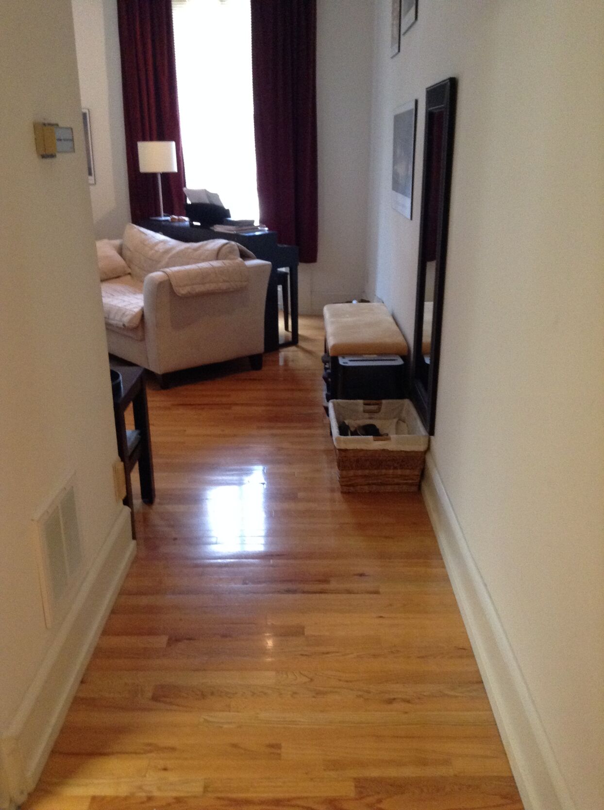 After: The hall after some professional help.