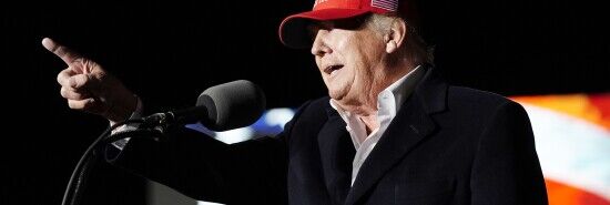 ‘We are not gonna take it anymore’: Trump borrows from glam metal in defiant Copper State remarks