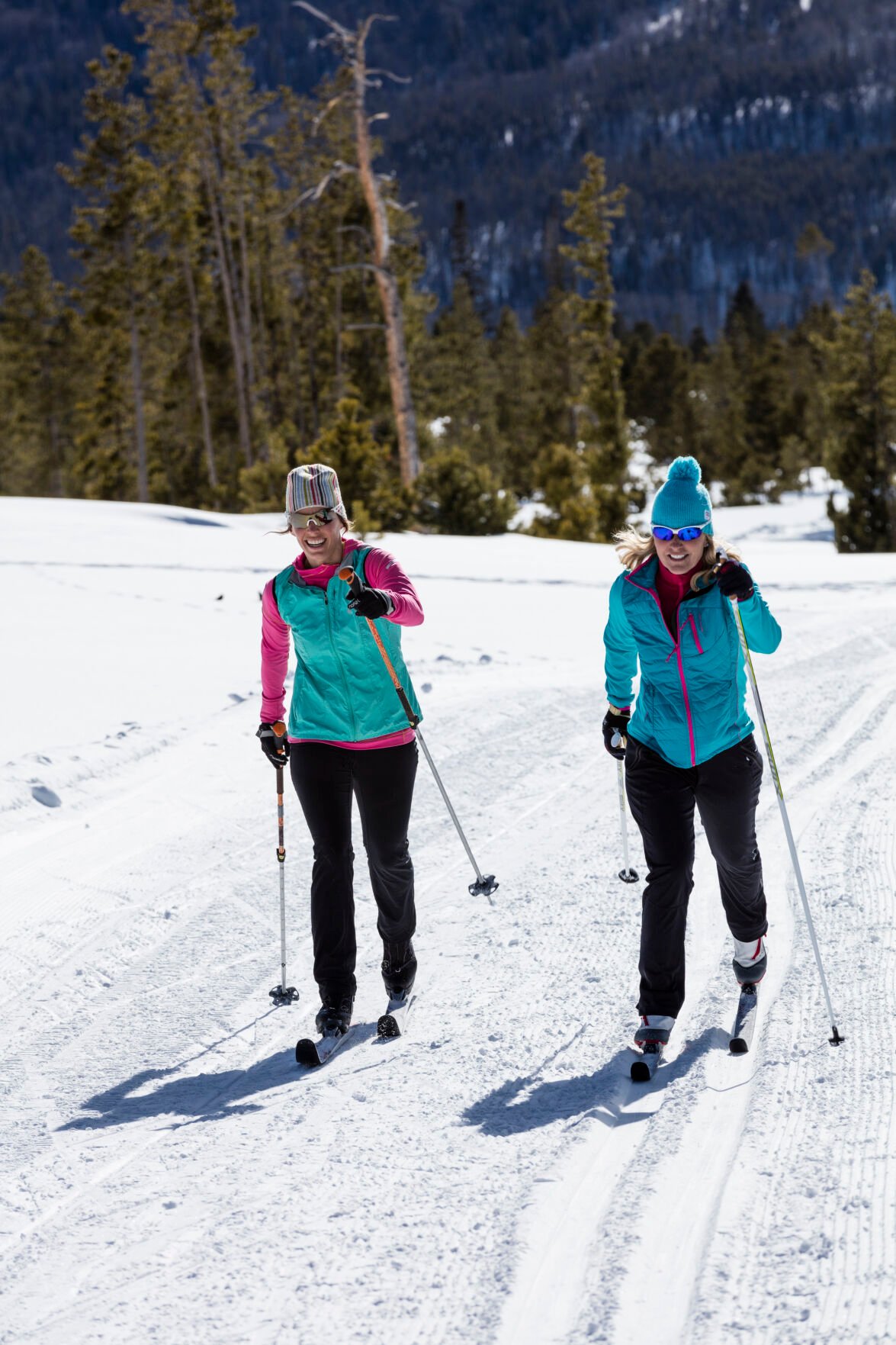 A pair of skiers at Frisco Nordic Center in Summit County. (Todd Powell, Frisco Nordic Center)