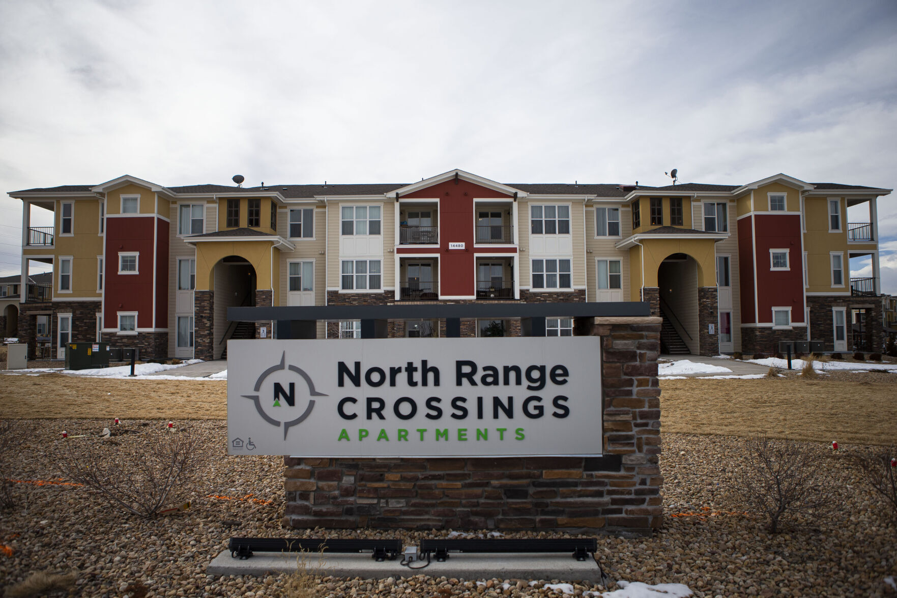 Five people were found dead Sunday night at an apartment at North Range Crossings. (Timothy Hurst, The Denver Gazette)