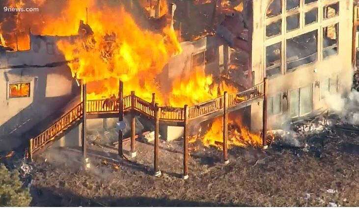 WATCH: Smoke visible west of Denver from house fire