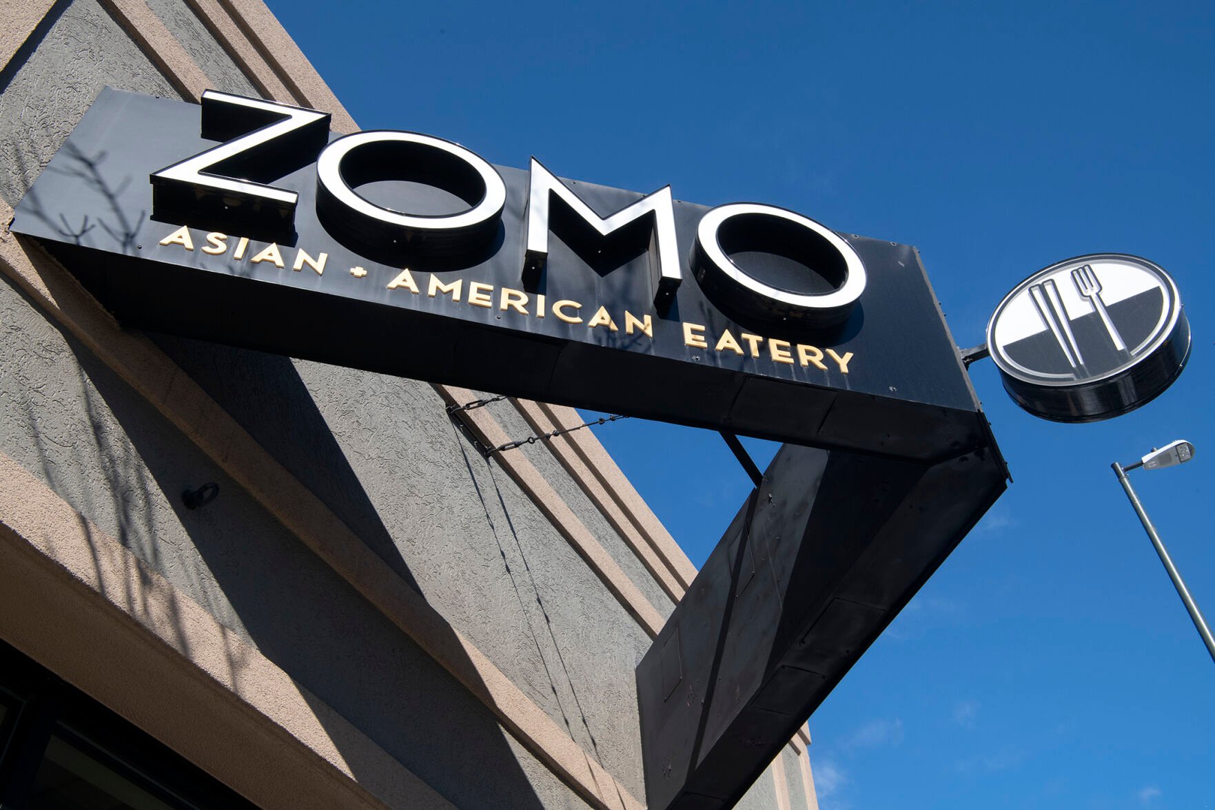 ZOMO Asian American Eatery (3457 S Broadway, Englewood, CO.) Friday February 18, 2022. Photo by Jeff Kearney. (Jeff Kearney)
