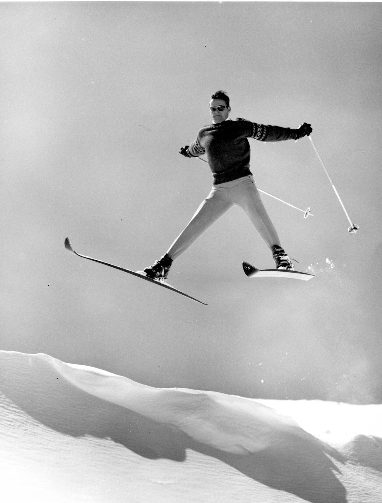 Trygve Berge garnered a reputation for taking flight on skis in the 1960s, as he helped establish Breckenridge ski area. (Photo courtesy of the Colorado Snowsports Museum and Hall of Fame)