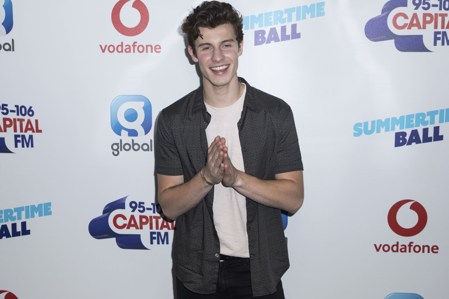 Singer Shawn Mendes poses for photographers upon arrival at the Capital FM Summertime Ball, in London, Saturday June 9, 2018. (Photo by Vianney Le Caer/Invision/AP) (Vianney Le Caer)
