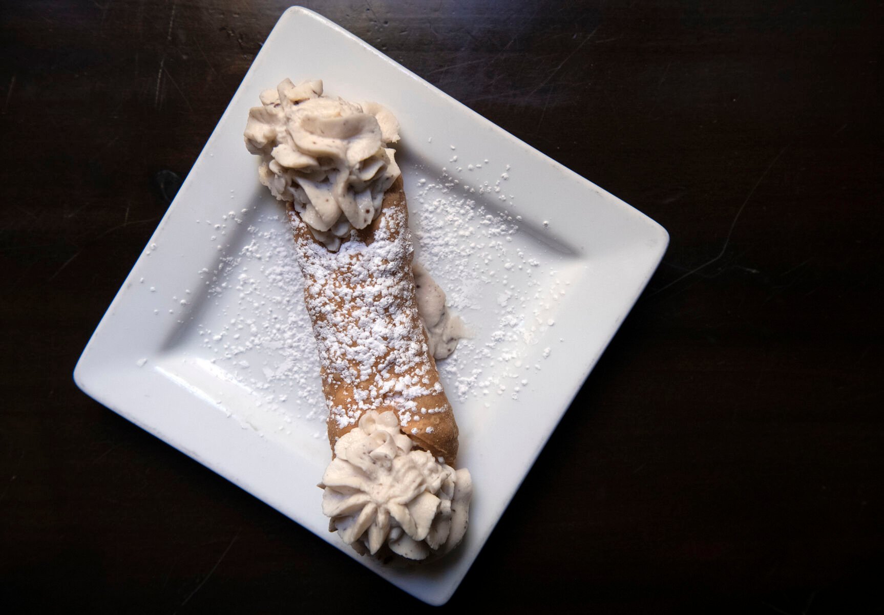 Scileppi’s Restaurant (Located at: 210 3rd Street, Castle Rock, CO.) “Cannoli” Thursday March 24, 2022. Photo by Jeff Kearney. (Jeff Kearney)