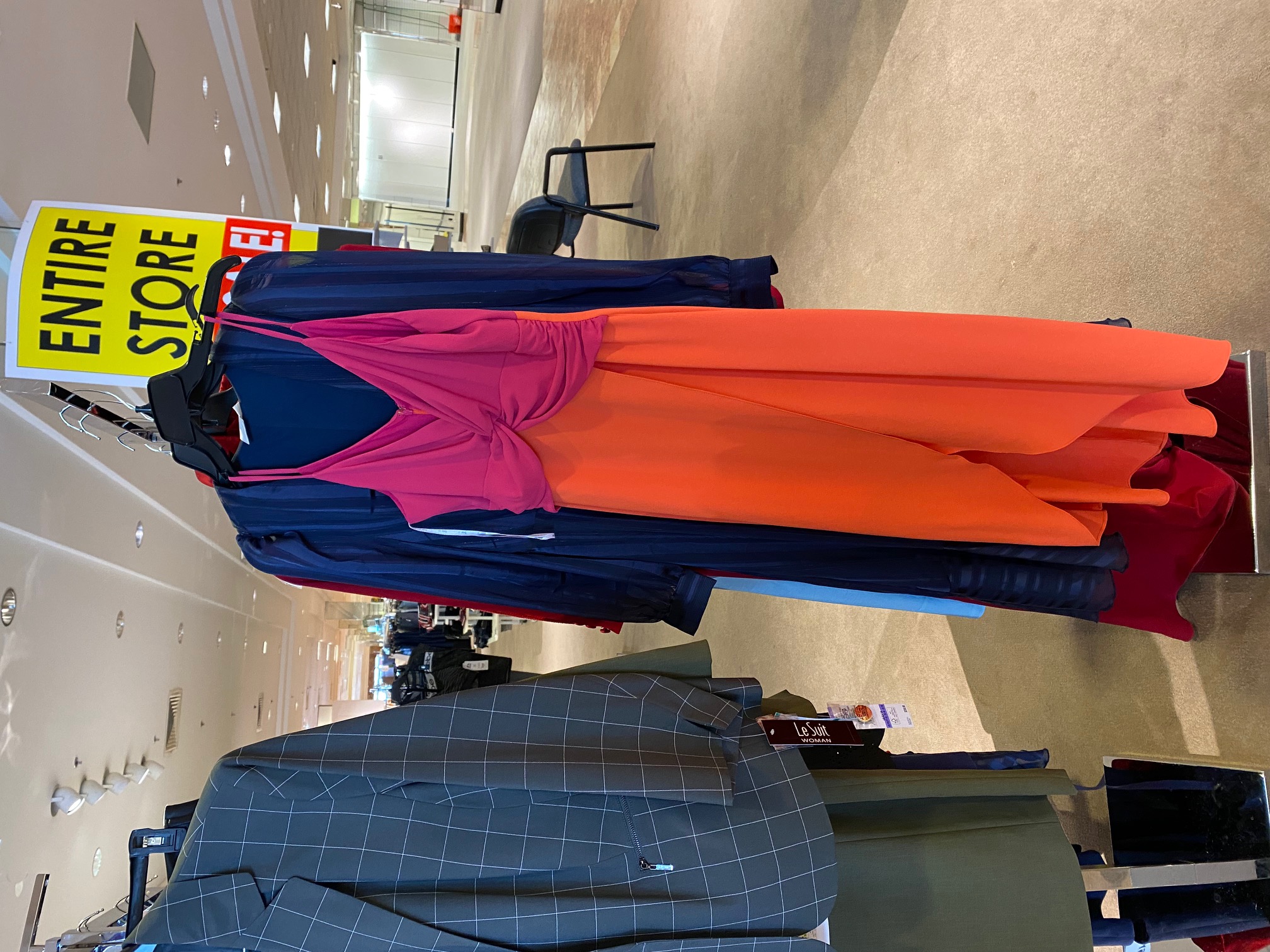 Only a few racks of clothing were left on the final weekend of Macy's store-closing sale. (Carol McKinley, The Denver Gazette)
