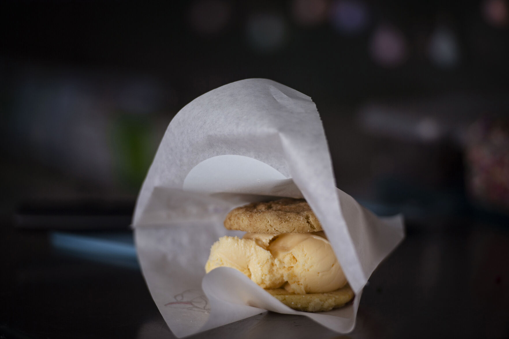 Lori Morrissey is the owner and founder of Lori Lynn’s Cookies & Cream food truck. Morrissey features made-to-order ice cream sandwiches with her cookie made-from-scratch family recipes. (Chancey Bush/ The Gazette) (Chancey Bush/ The Gazette)