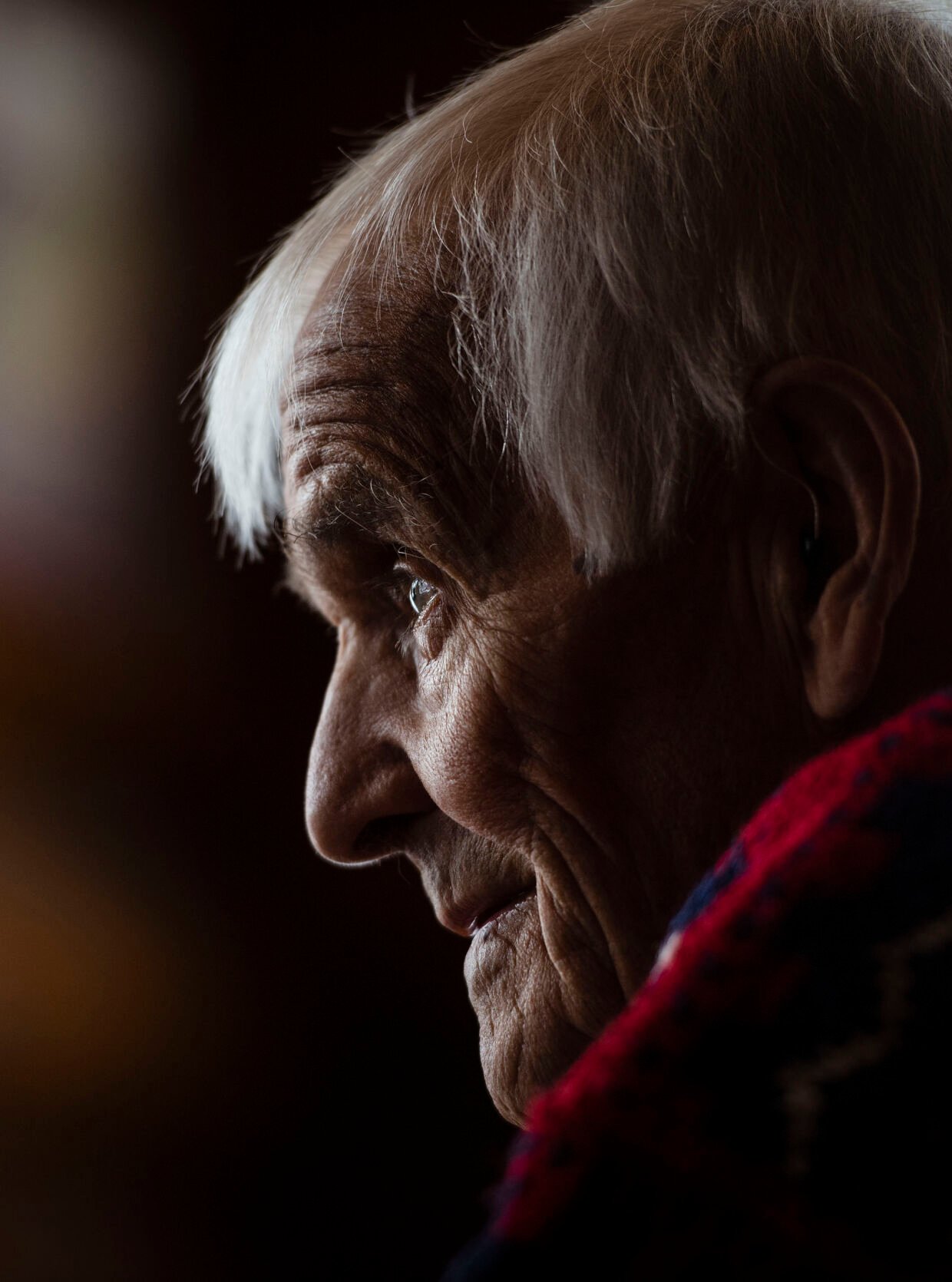Trygve Berge in a moment of reflection. At 89, he remains a presence on the slopes. (Chancey Bush, The Gazette)