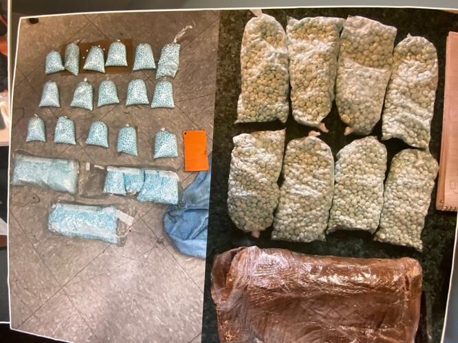 Bags of fentanyl seized by federal authorities in December. (Gazette file photo)