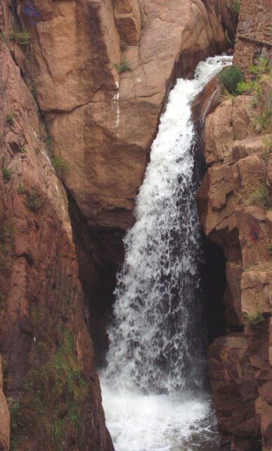 Rainbow Falls, located on the west side of Manitou Springs, are of historic significance and attract a faithful following. Photo courtesy El Paso County (Courtesy of El Paso County Parks)