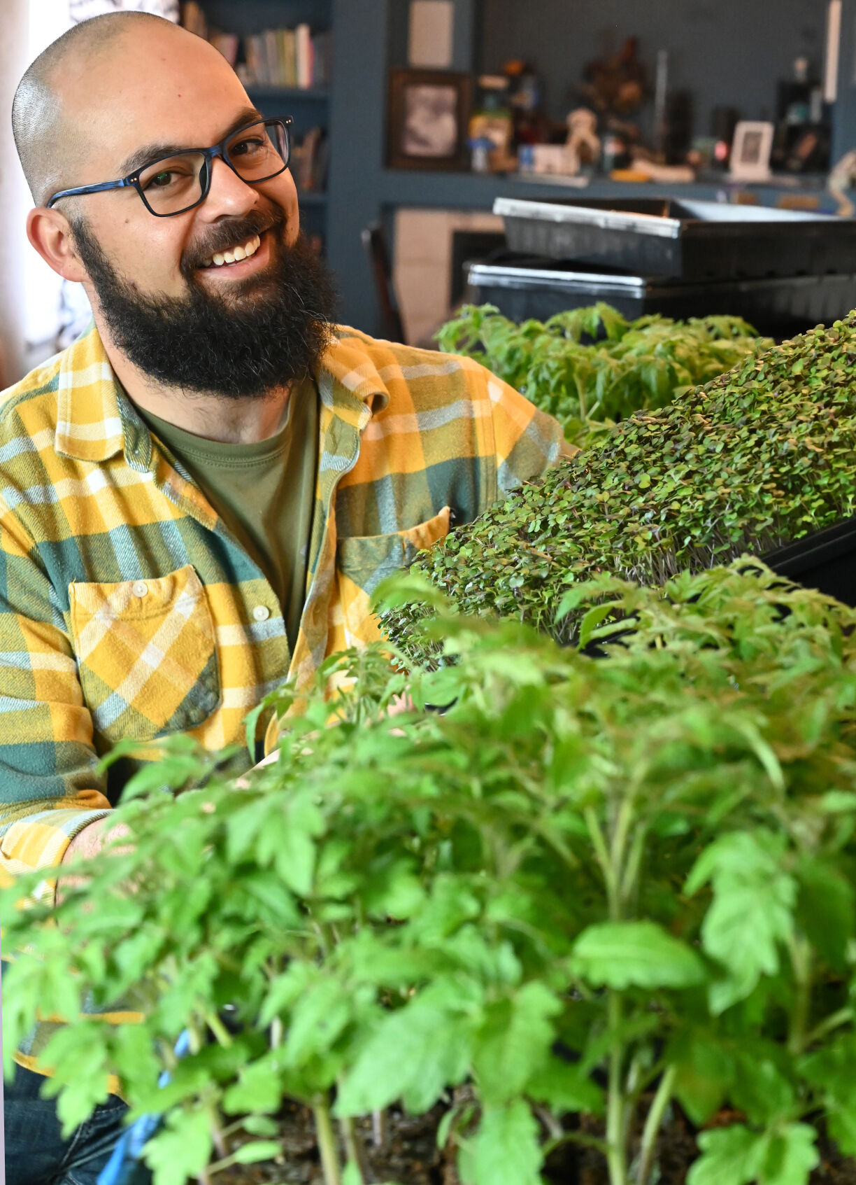 Johnny Siren has started Johnny’s Green Gardens. He’s hoping to attract enough customers that he can build 24 gardens in 24 weeks. “It’s green time,” Siren says of time spent gardening. “The time people spend outside is just good for them.” (Jerilee Bennett, the gazette)
