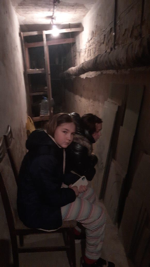 Days were very bleak when the war began in Adelina's hometown of Kharkiv. She spent many days in the basement of the family's apartment building hoping to ride out the war; but her great aunt Olga encouraged them to leave, so they did. (Oksana Voskresenska)