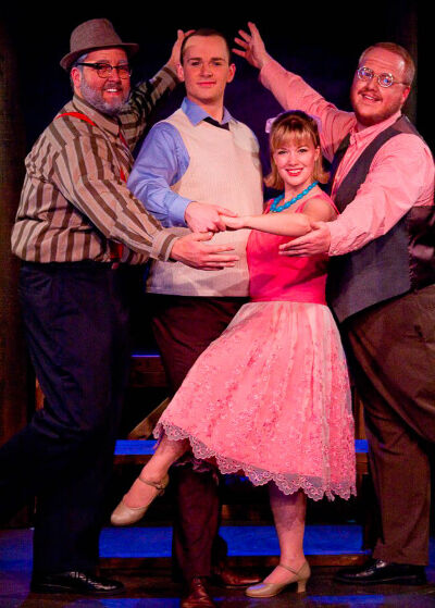 Kelly Watt, third from left, starred in 'The Fantasticks' in 2009 at the Victorian Playhouse. (Denver Mind Media)
