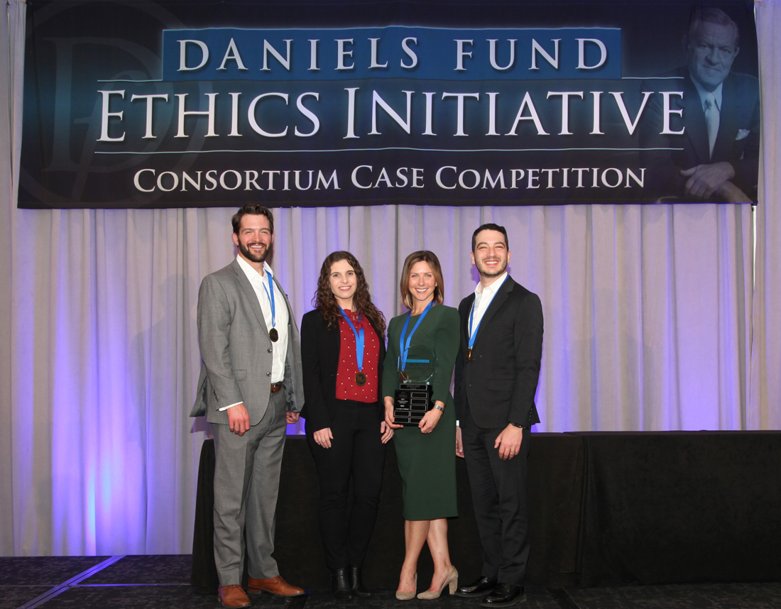 University of Denver students win graduate category in business ethics competition
