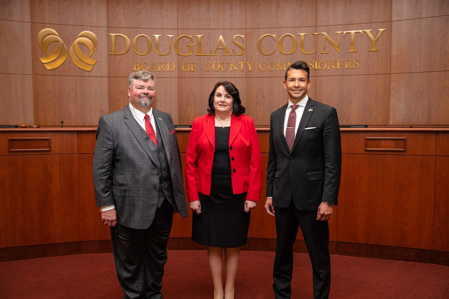 Douglas County commissioners, from left: George Teal, Lora Thomas and Abe Laydon. (COURTESY: Douglas County) (courtesy Douglas County)