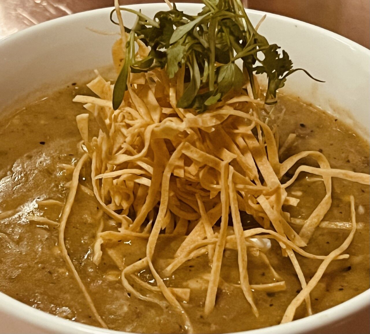 Boar green chili is one of the soup options on The Warehouse Restaurant special menu for Restaurant Week. (Teresa Farney/teresa.farney@gazette.com)