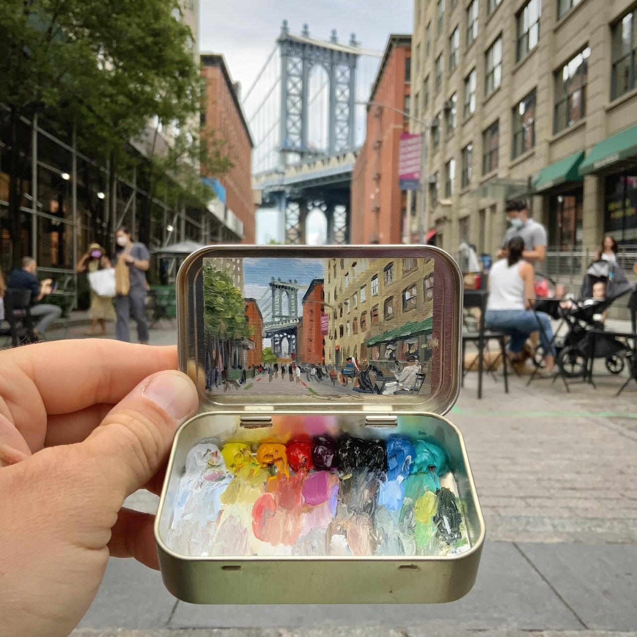 Remington Robinson's miniature murals depict scenes from his home in Boulder as well as his travels around the country and world. (Contributed photo)