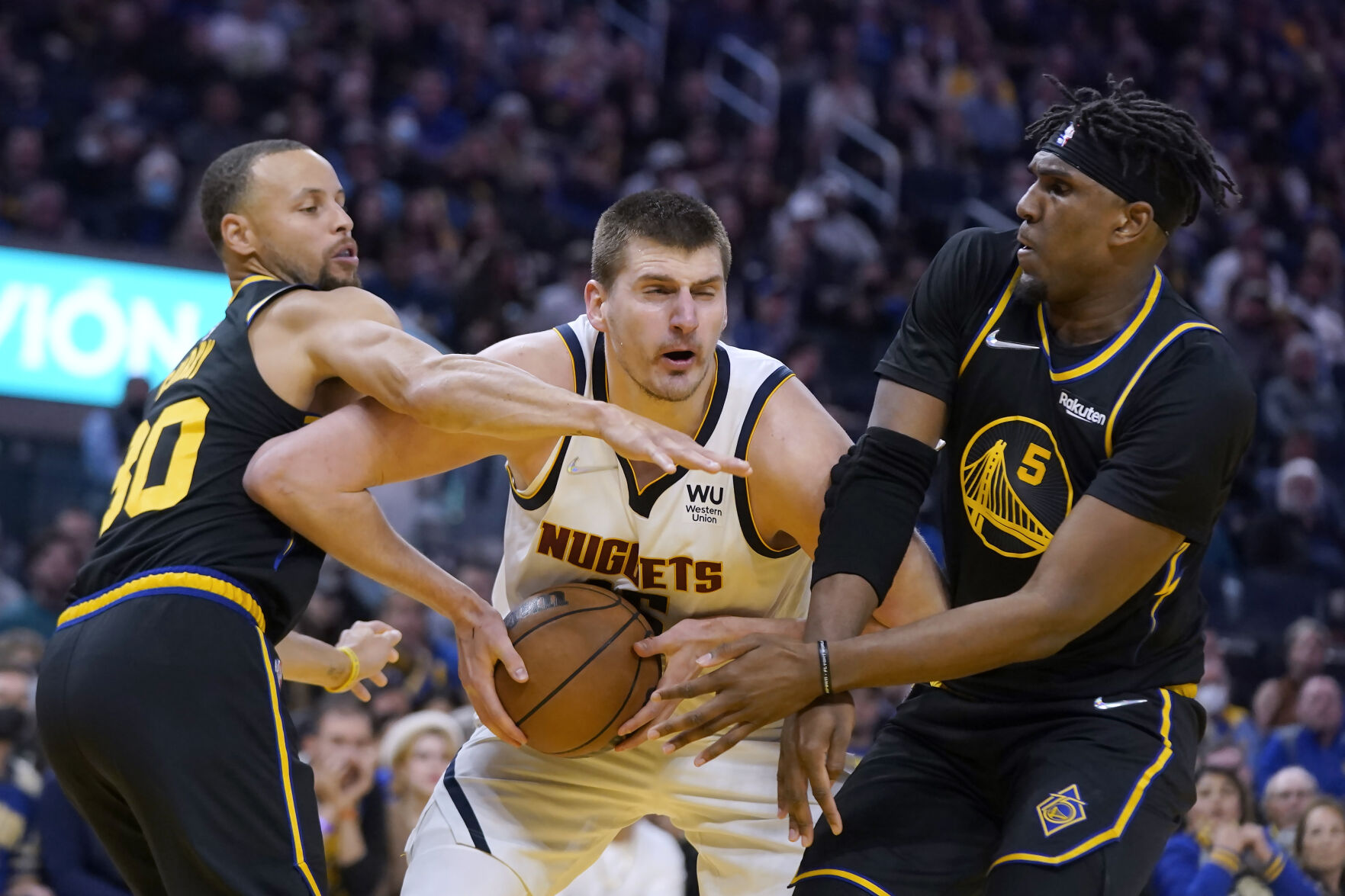 Jordan Poole’s big night drowns Denver Nuggets in Game 1