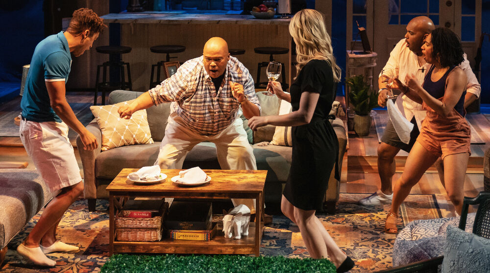 From left: Ryan George, Abner Genece, Noelia Antweiler, Lavour Addison and Constance Swain in 'Stick Fly.' (Amanda Tipton Photography for the Arvada Center)