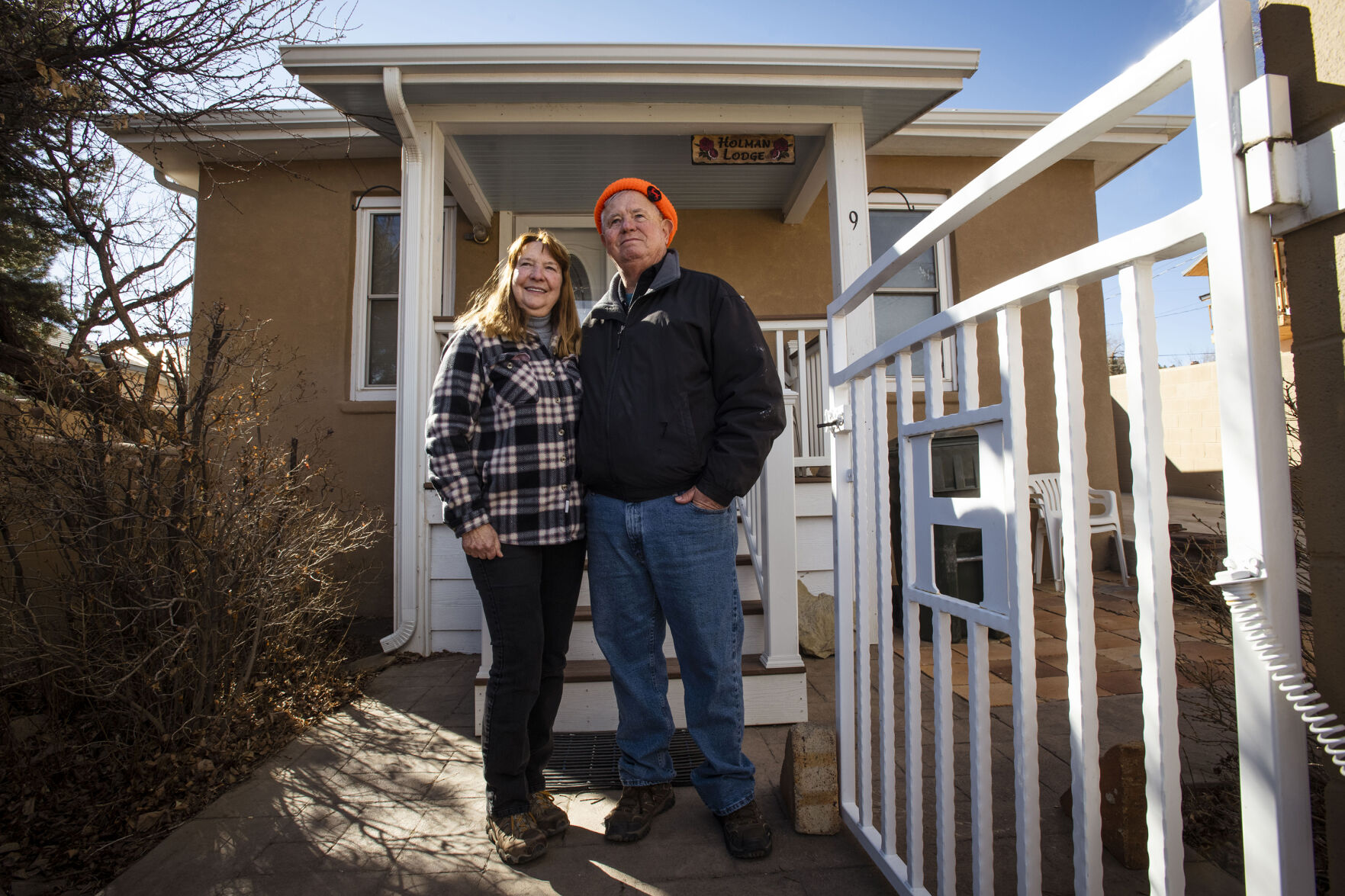 Rose and Bob Holman enjoyed their vacation home so much that they decided to live in the former mining town of Cokedale full time. “We decided to retire here and stay here till we die,” Bob Holman said. (Chancey Bush/ The Gazette)