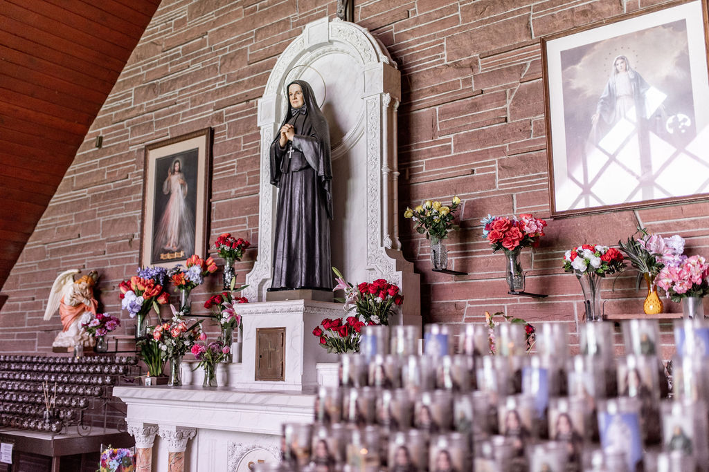 A replica of the grotto of Lourdes, France, was built over this spring in 1929 and was demolished and replaced in 1959, complete with the Mother Cabrini altar. (Contributed photo)