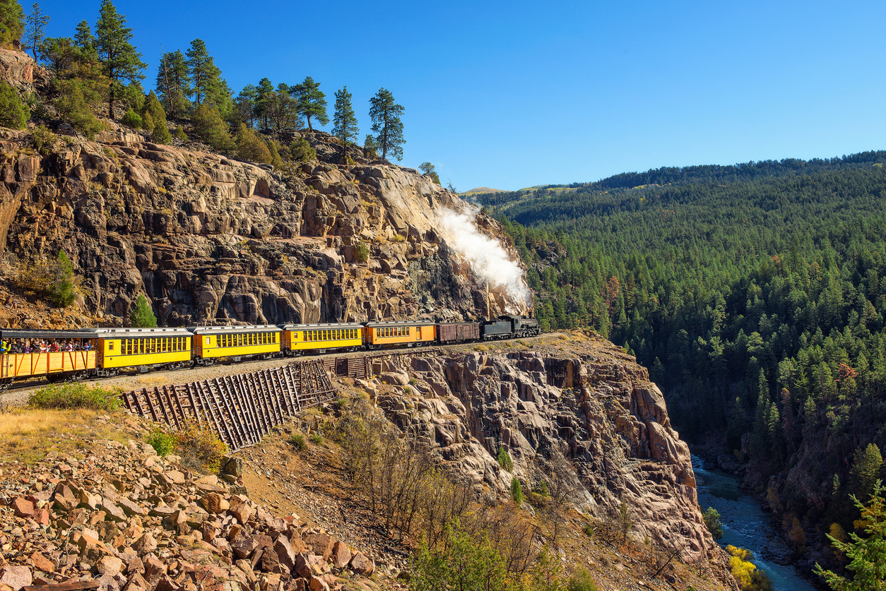 Railroad tracks washed out by heavy rains, halting service to mountain town