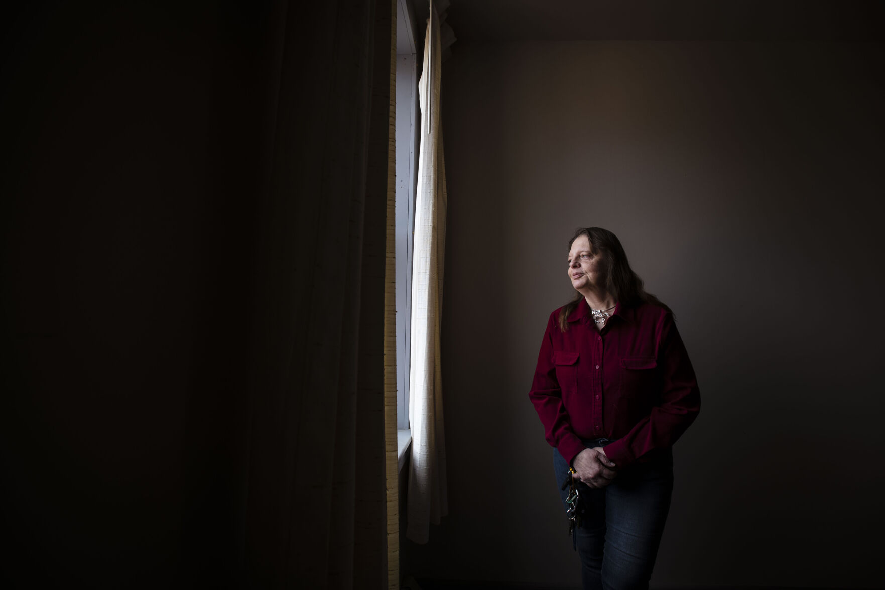 Kathy Kumm is a resident and the county clerk of Cokedale. Some favor growth for the town; others don’t. “We don’t want to go in a negative direction, ruining the environment and the way of life,” Kumm says. (photos by Chancey Bush, The Gazette)