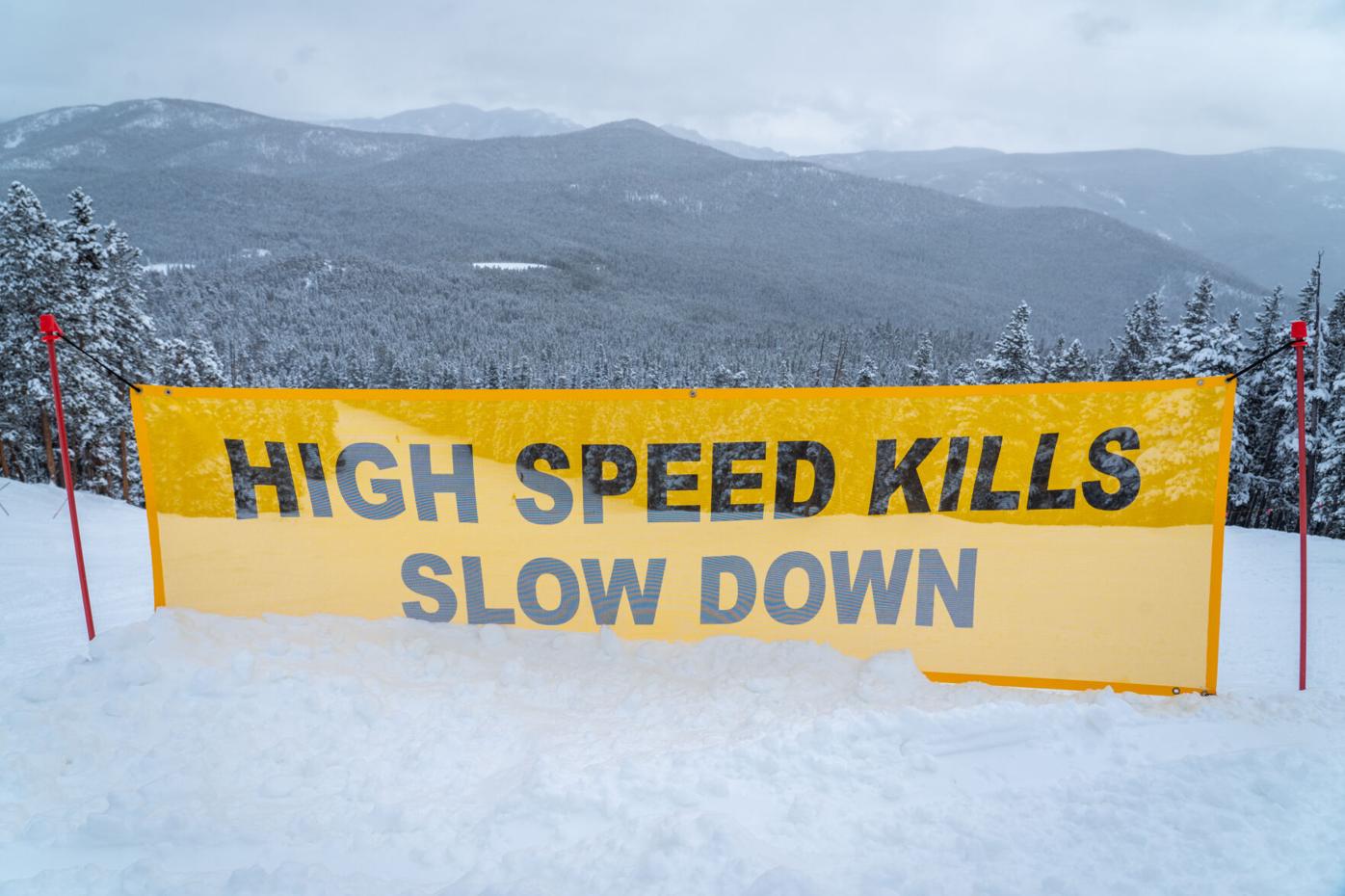 Eldora high speed kills sign